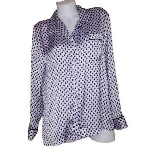 Apt. 9 Lilac Button Up Sleep Shirt Size Large